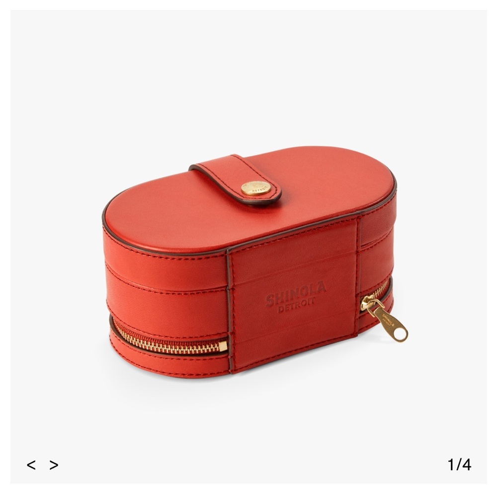 Shinola Birdy Jewelry Case - Bold Orange